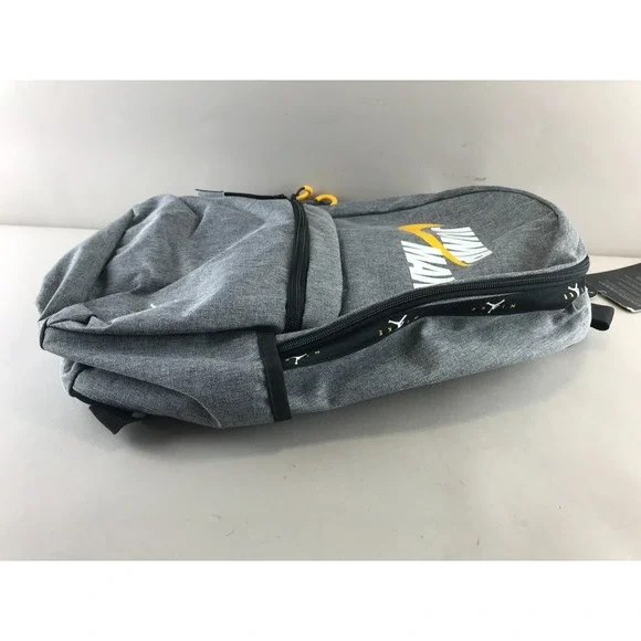 NEW NIKE AIR JORDAN JUMPMAN BACKPACK GRAY 13"LAPTOP STORAGE BLACK SCHOOL BAG - Picture 9 of 14